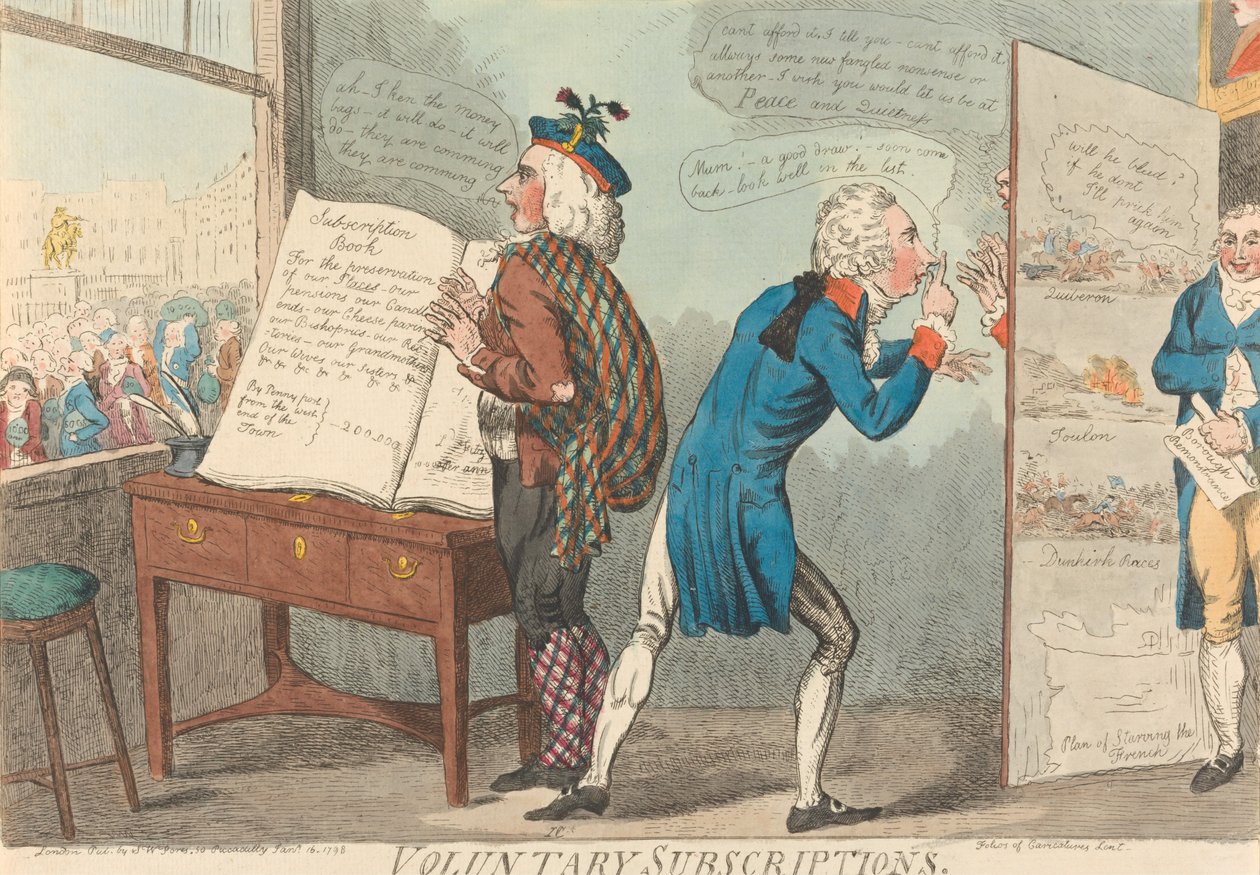 Freiwillige Abonnements od Isaac Cruikshank