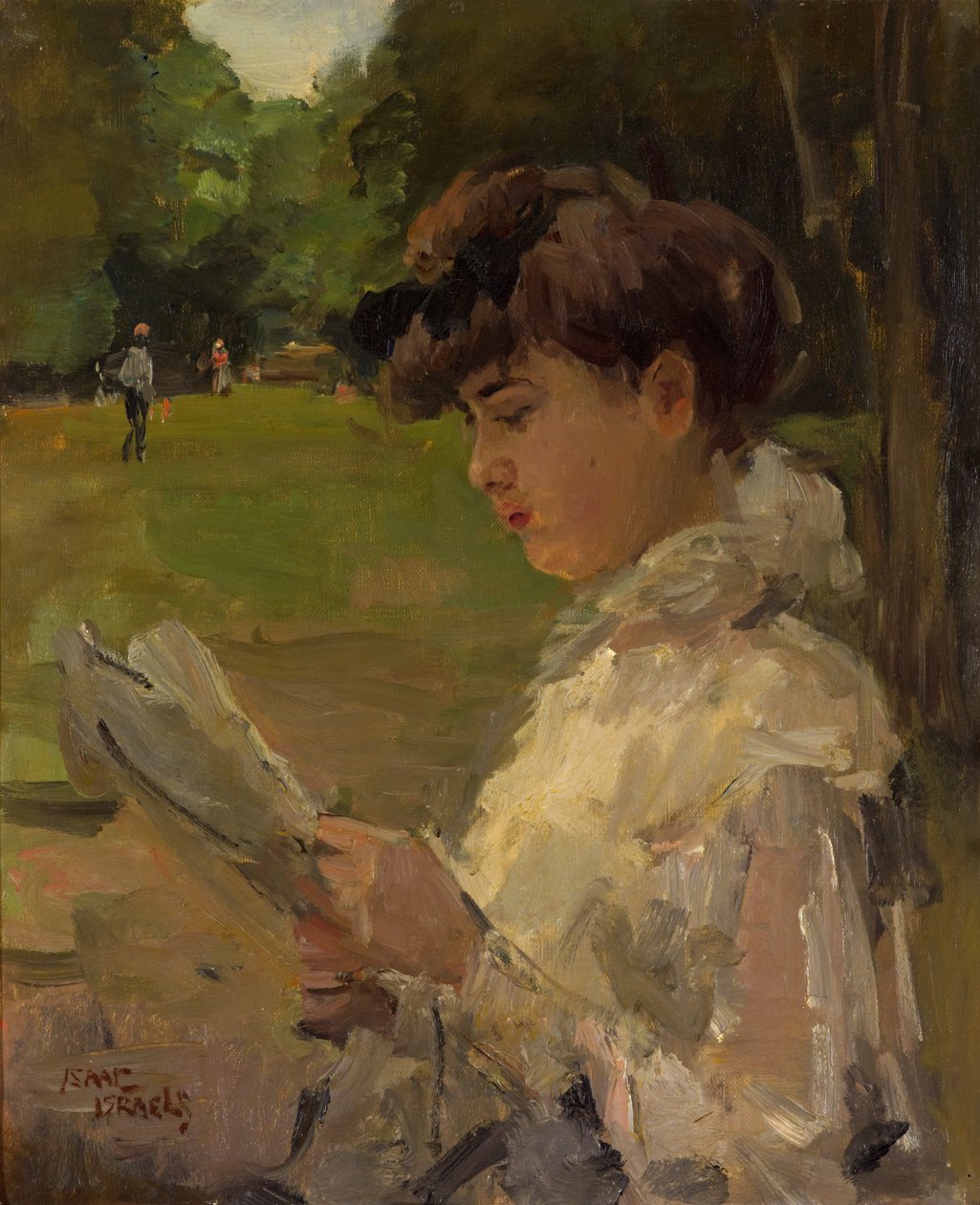 Dívka čtoucí od Isaac Israels