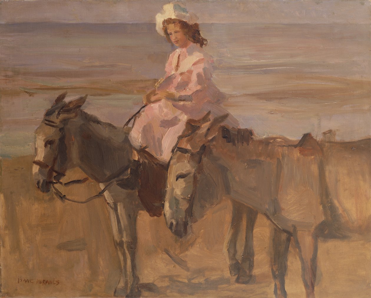 Na pláži Scheveningen (olej na plátně) od Isaac Israels
