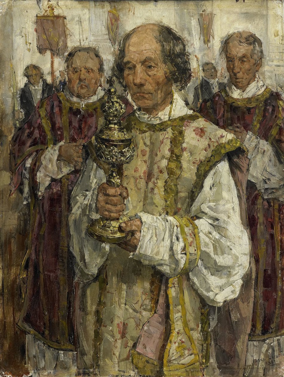 Procesí ve starokatolickém kostele v Haagu od Isaac Israels