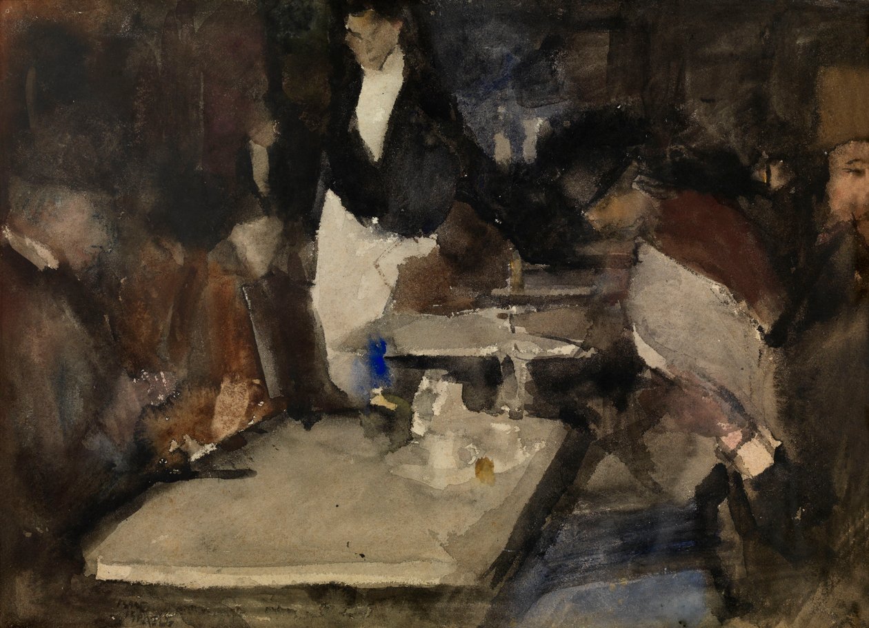 Restaurace „Mille Colonnes“ v Amsterodamu od Isaac Israels