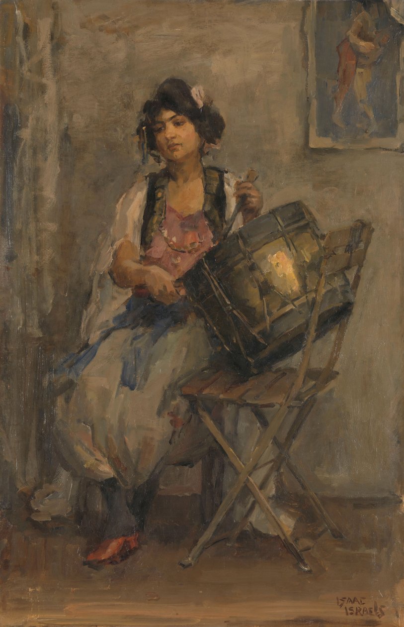 Dáma bubeník od Isaac Israels