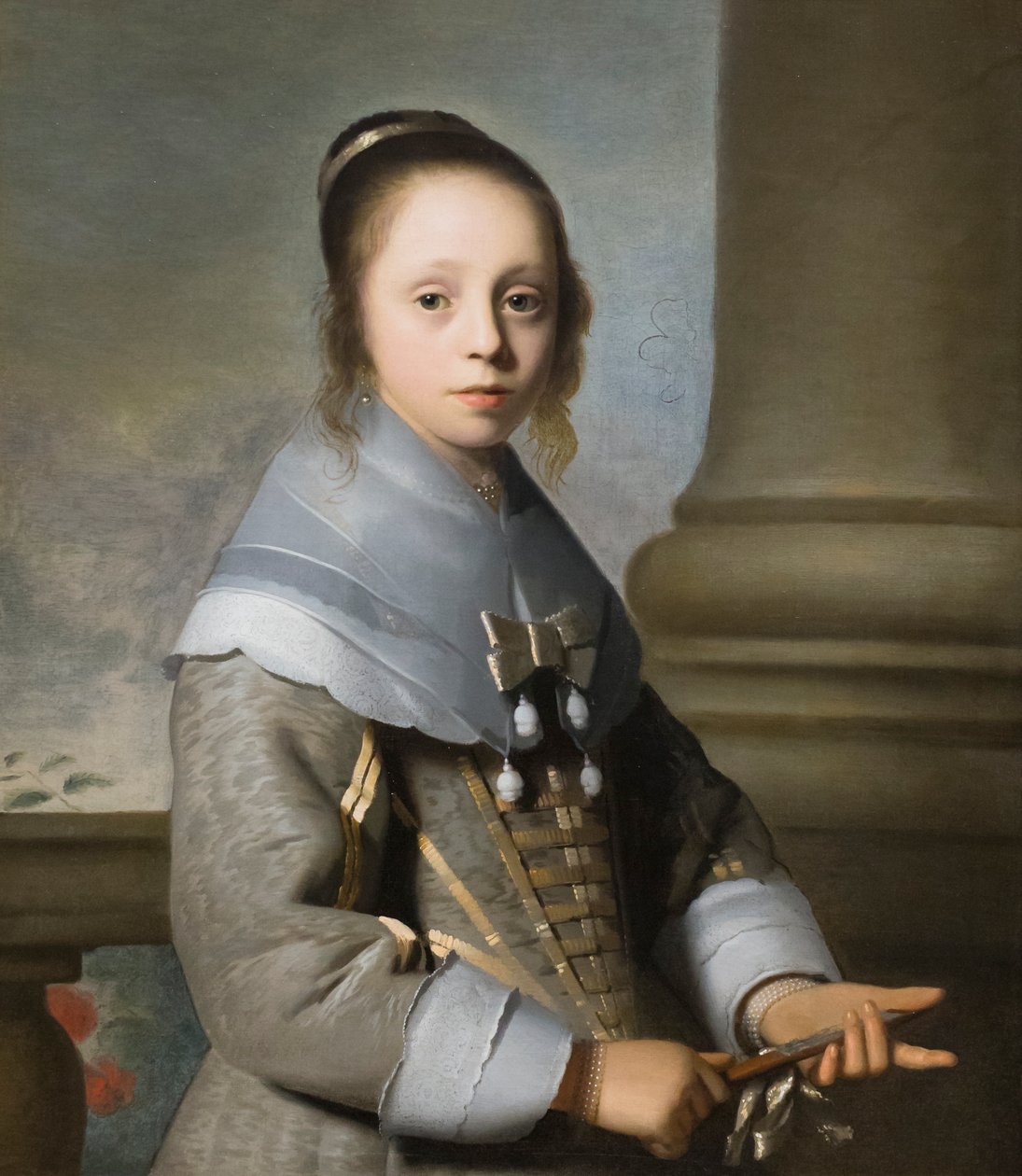 Portrét dívky, asi 1650 (olej na plátně) od Isaac Luttichuys
