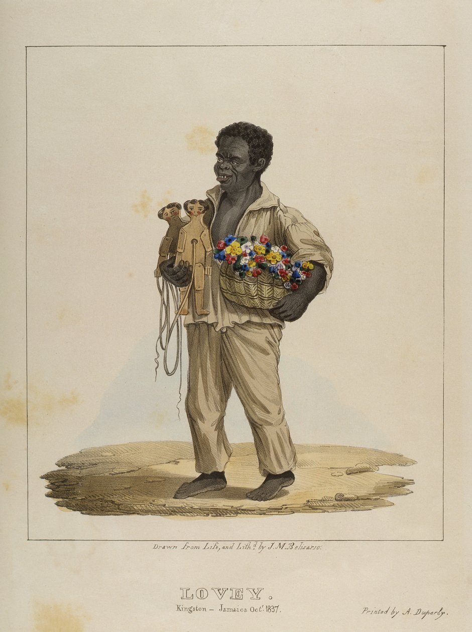 Lovey, deska 8 ze Sketches of Character..., 1838 od Isaac Mendes Belisario
