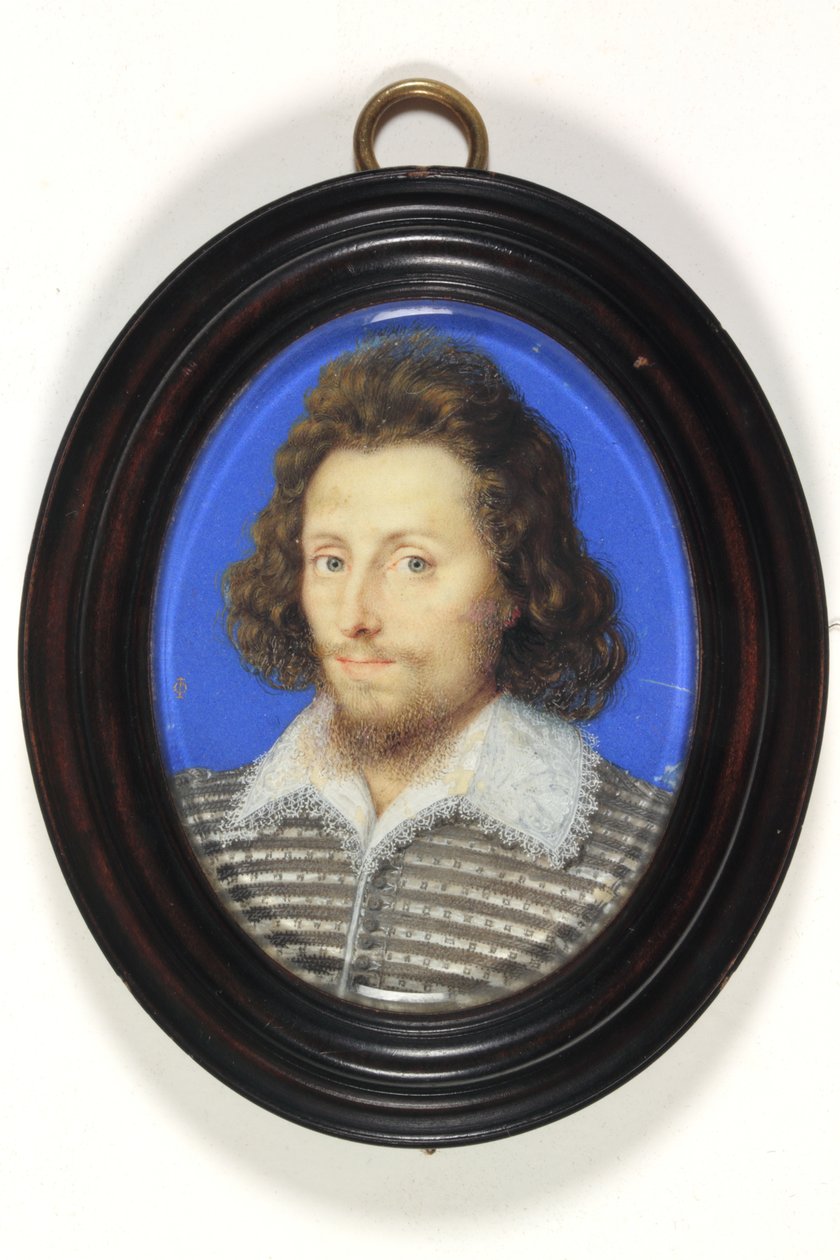 Gentleman, o kterém se kdysi věřilo, že je Sir Philip Sydney, ale možná Robert Sydney (smalt) od Isaac Oliver