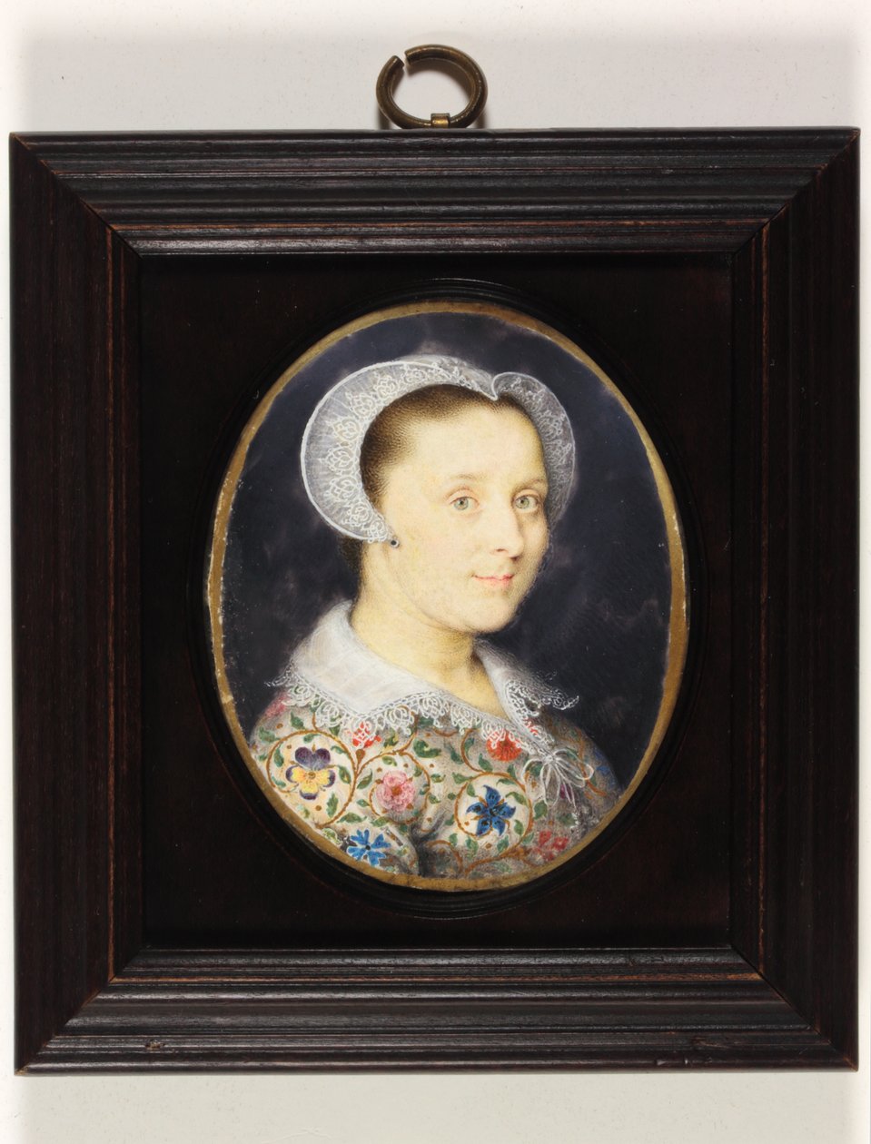 Elizabeth Harding, paní Isaac Oliver (akvarel na pergamenu) od Isaac Oliver