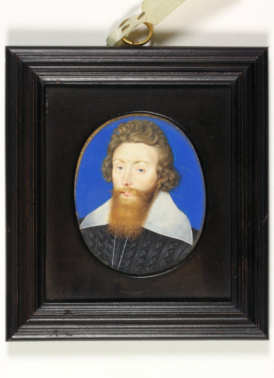 Sir Richard Liveson (Leveson), viceadmirál Anglie (akvarel na pergamenu) od Isaac Oliver