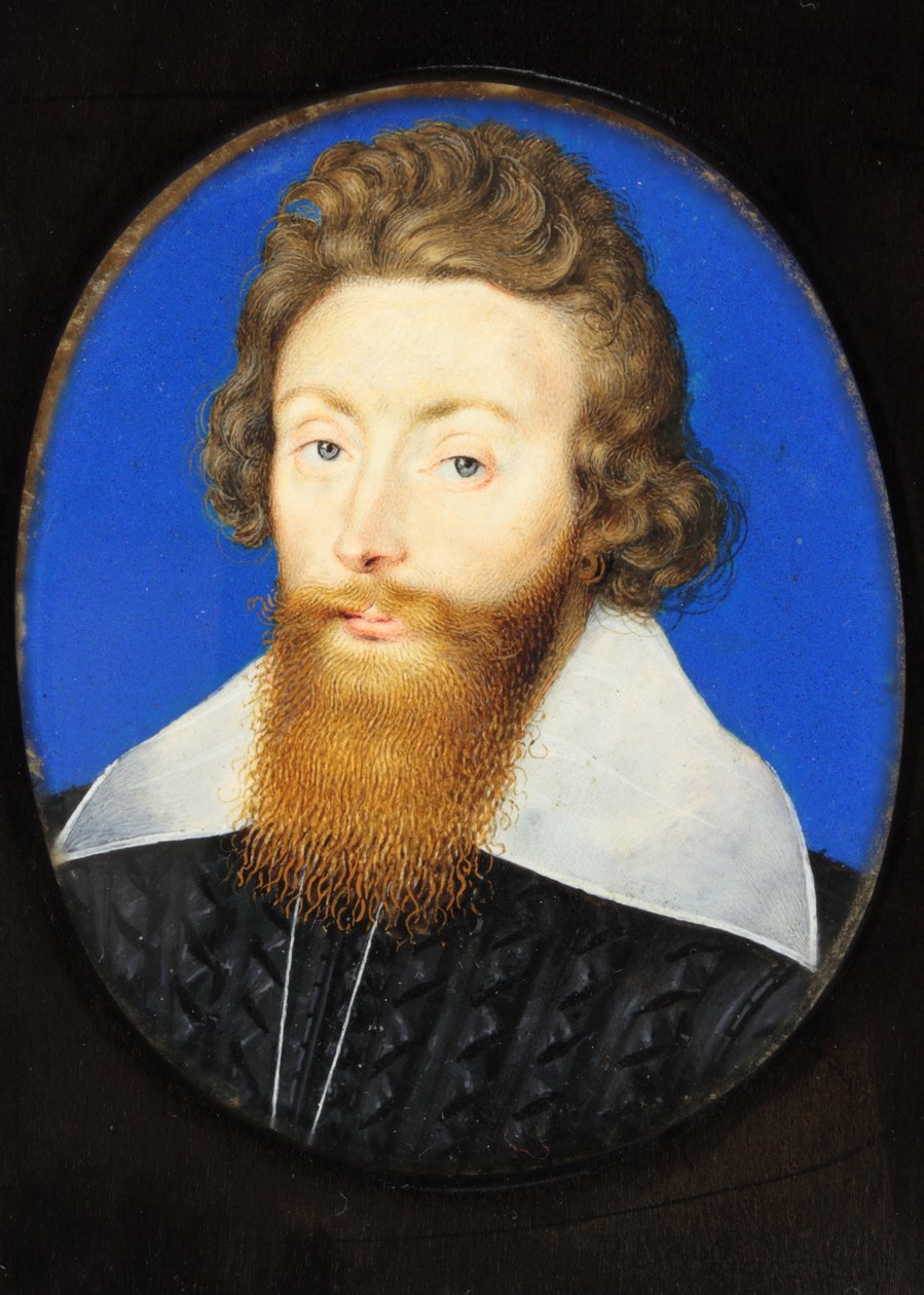 Sir Richard Liveson (Leveson), viceadmirál Anglie (akvarel na pergamenu) od Isaac Oliver