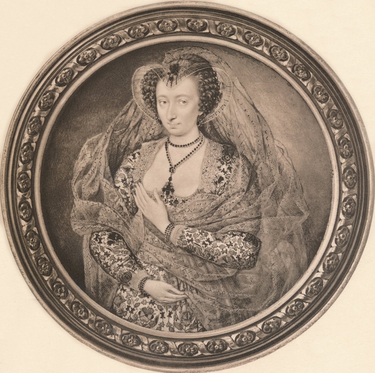 Lucy Harrington, hraběnka z Bedfordu, c1610, 1904 od Isaac Oliver I
