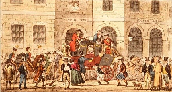 Bull and Mouth Inn od Isaac Robert Cruikshank