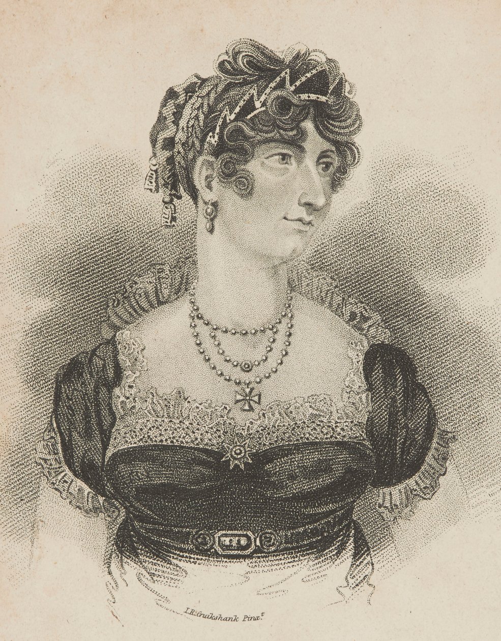 Její královská výsost princezna z Walesu od Isaac Robert Cruikshank