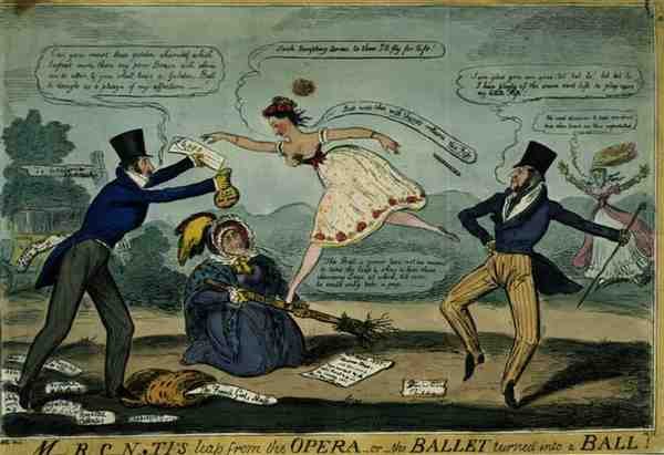 "M.RC.N...TI skok z opery aneb balet proměněný v ples", hospoda. od G. Humphreyho od Isaac Robert Cruikshank