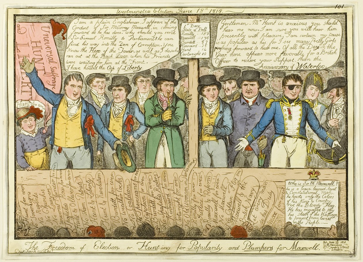 Svoboda volby od Isaac Robert Cruikshank