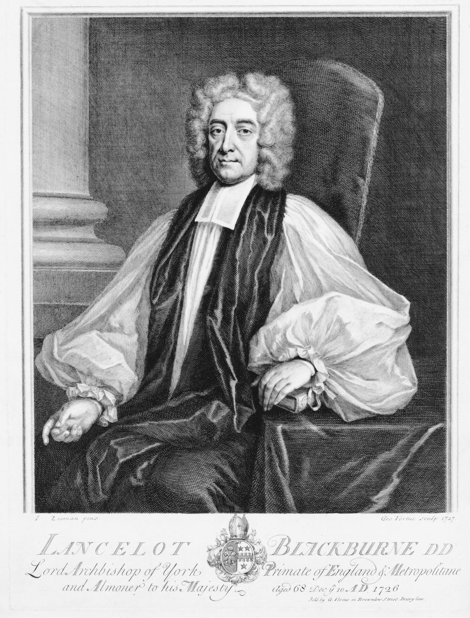 Lancelot Blackburne (1658-1743), arcibiskup z Yorku od Isaac Seeman