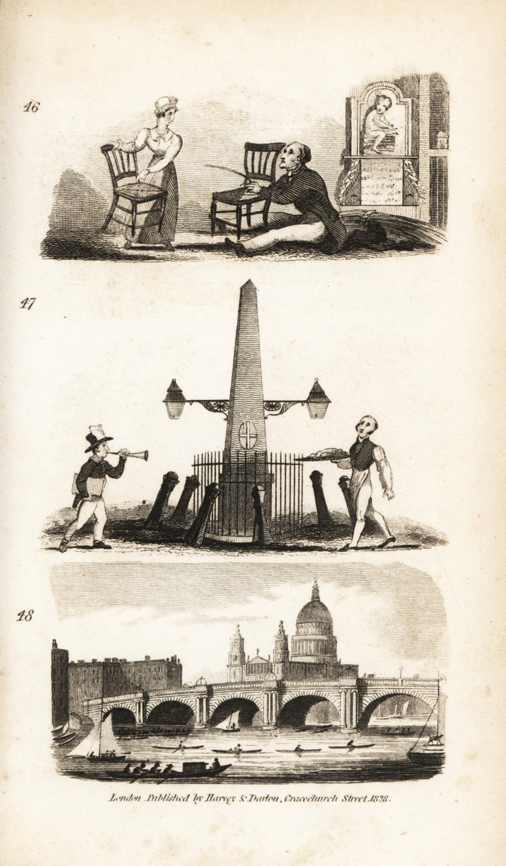 Chair-mender, News Boy, Flying Pieman a Blackfriar