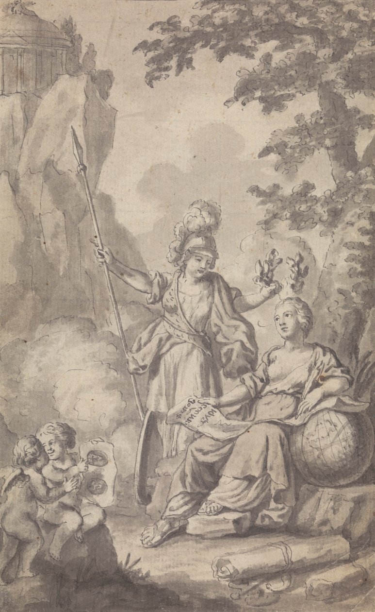 Frontispis pro Town and Country Magazine, pro Vol. II, č. 1 od Isaac Taylor