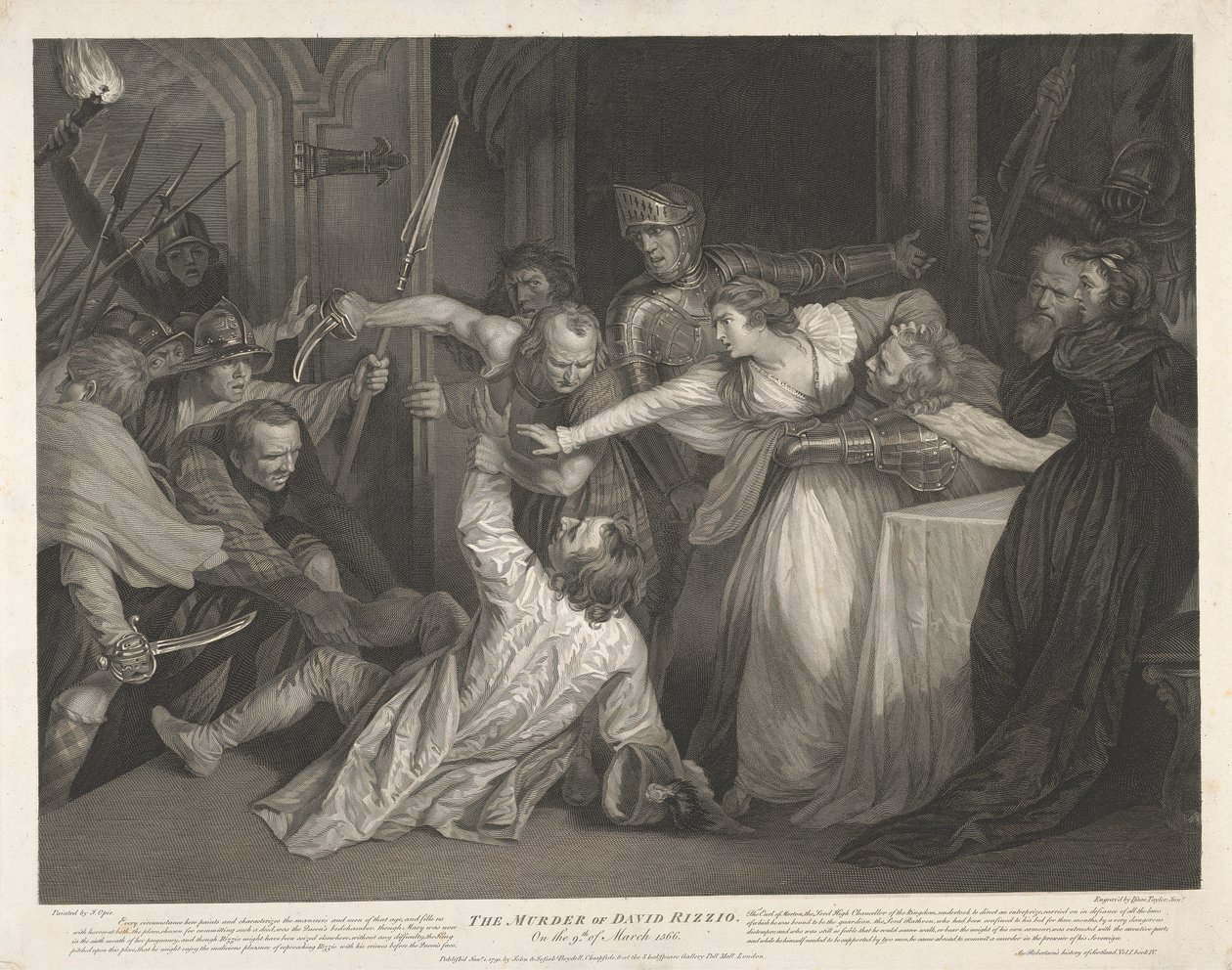 Vražda Davida Rizzia 9. března 1566 od Isaac Taylor