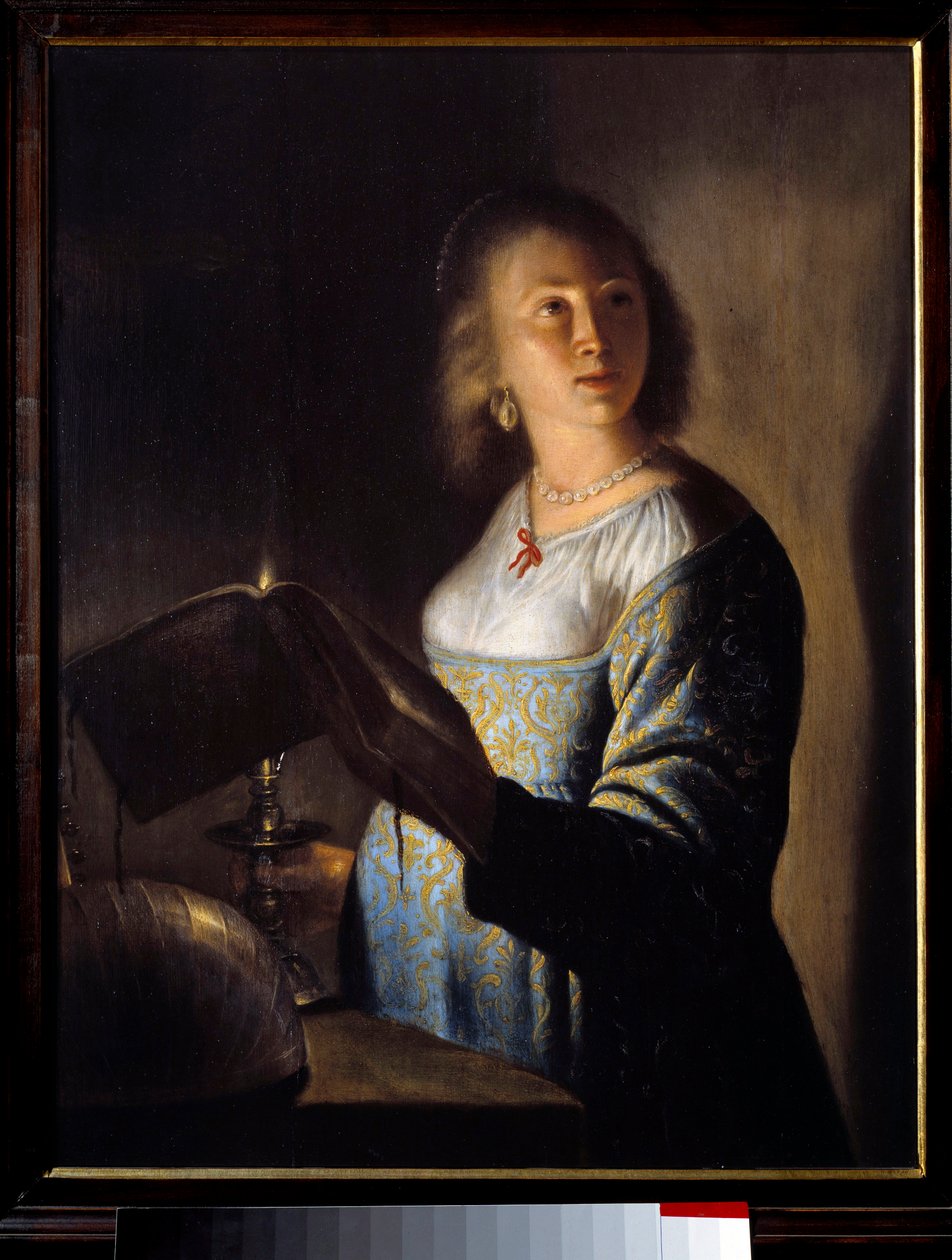 Mladá dívka se svíčkou „Obraz od Isaaca de Jouderville (1613-1684) 17. století Lille, Musee des Beaux Arts. od Isaac de Jouderville