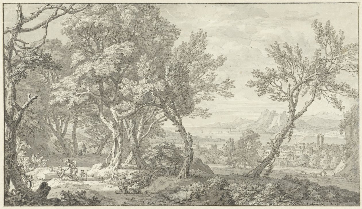 Arkádská krajina od Isaac de Moucheron