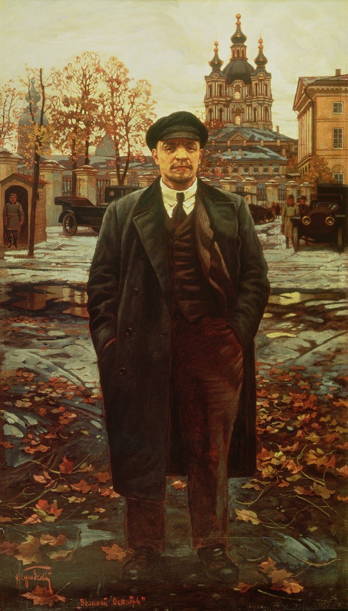 Vladimír Iljič Lenin (1870-1924) ve Smolném, kolem roku 1925 od Isaak Israilevich Brodsky