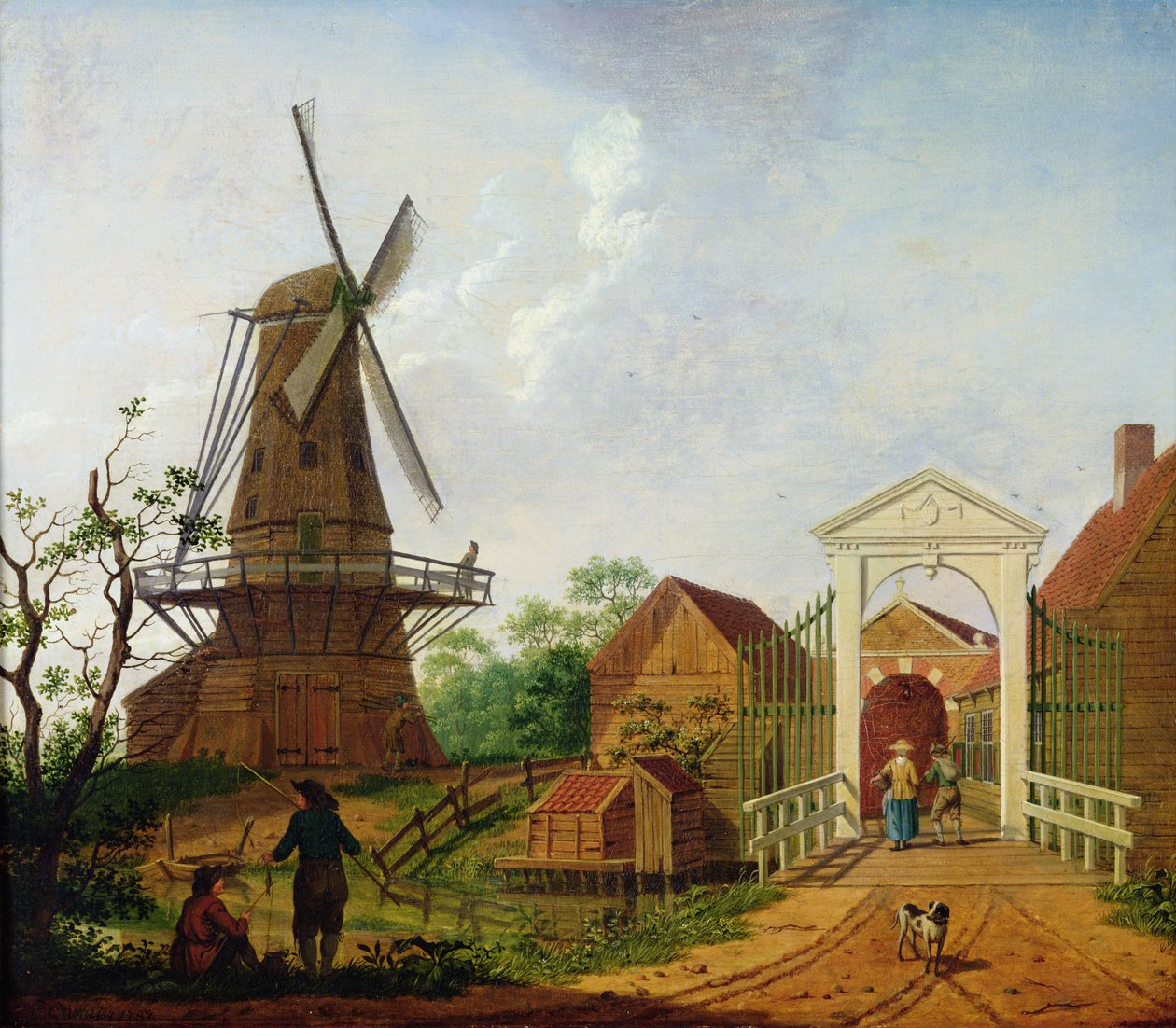 Větrný mlýn, 1787 od Isaac Ouwater
