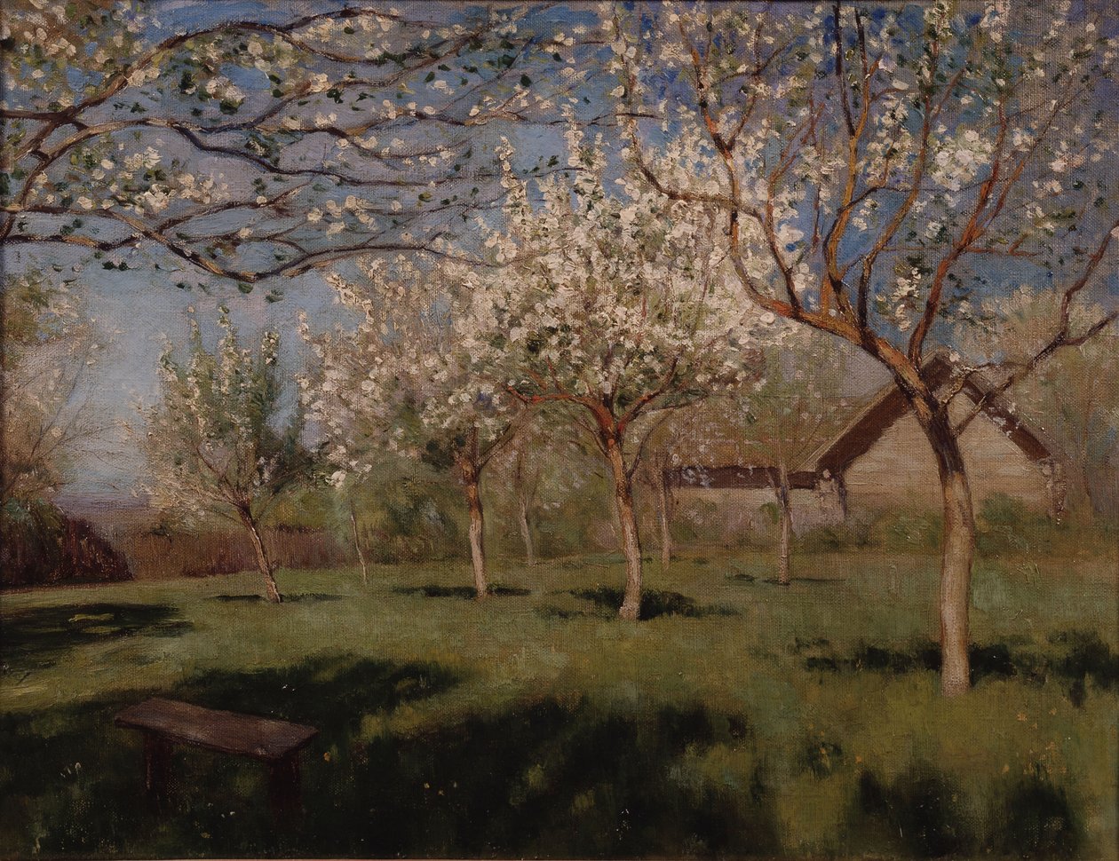 Kvetoucí jabloně od Isaak Ilyich Levitan