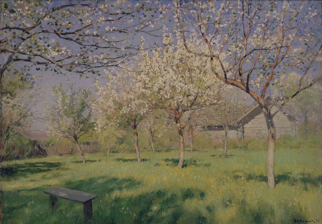 Kvetoucí jabloně, c. 1895 od Isaak Ilyich Levitan