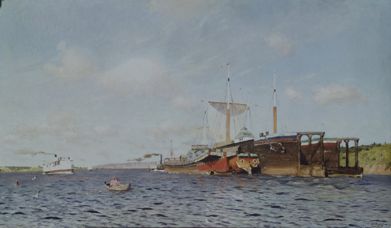 Čerstvý vítr. Volha, 1895 od Isaak Ilyich Levitan