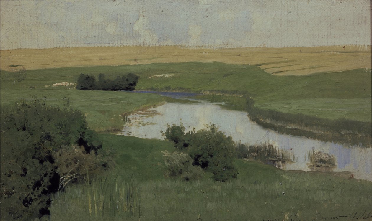 Malá řeka Istra, 1885-1886 od Isaak Ilyich Levitan
