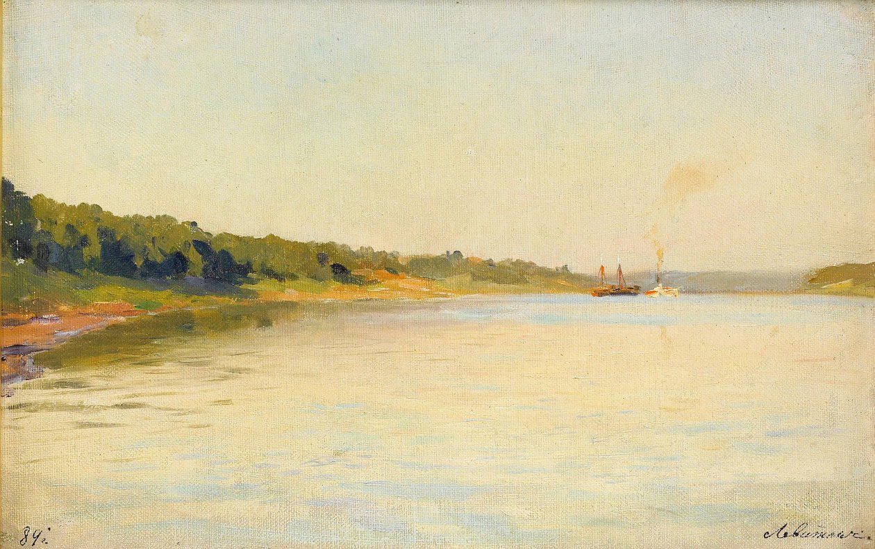 Břeh řeky Volhy, 1889 od Isaak Ilyich Levitan