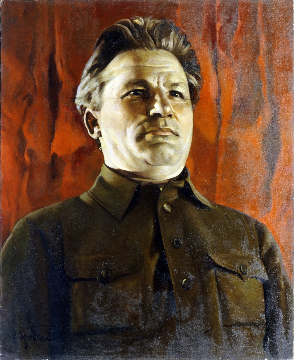 Portrét Sergeje Kirova (Sergeje (Serge) Mironoviče Kostrikova). od Isaak Israilevich Brodsky