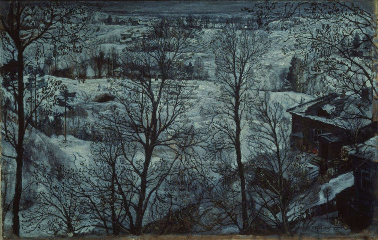 Zimní krajina, 1917 od Isaak Israilevich Brodsky