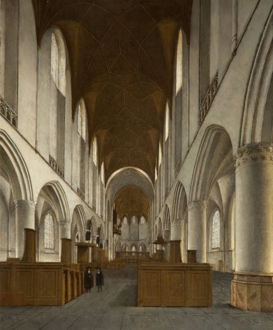 Interiér Saint Bavo, Haarlem, 1680. od Isaak van Nickele
