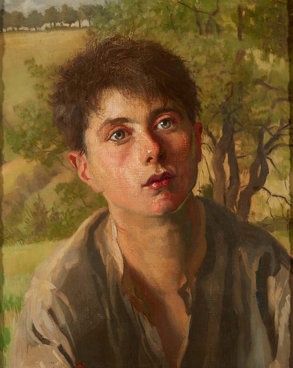 The Young Shepherd Boy (olej na plátně) od Isabel Codrington