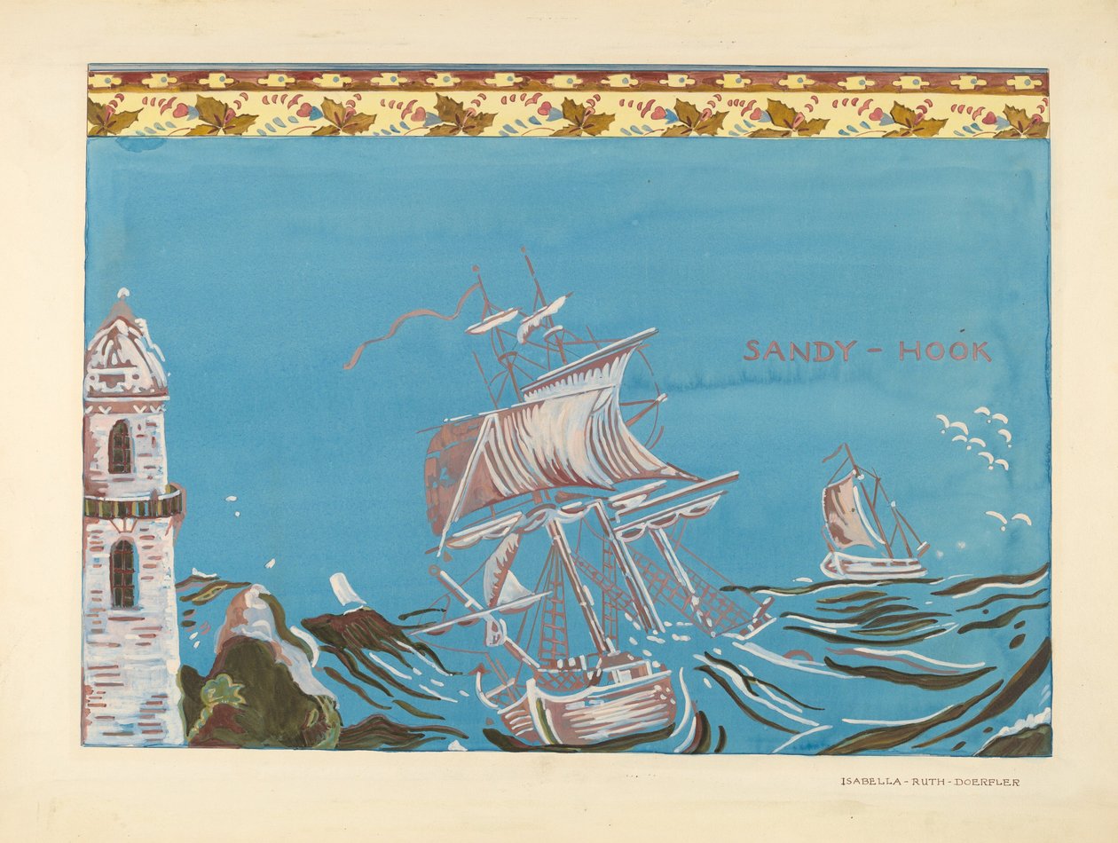 Bandbox Design, c. 1937. od Isabella Ruth Doerfler