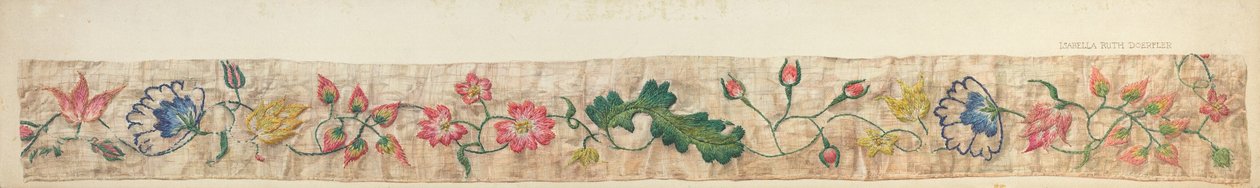 Detail postele Valance, c. 1939. od Isabella Ruth Doerfler