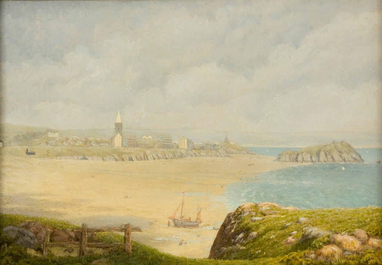 „Tenby, pláž“, 1870-1927 od Isambard Owen