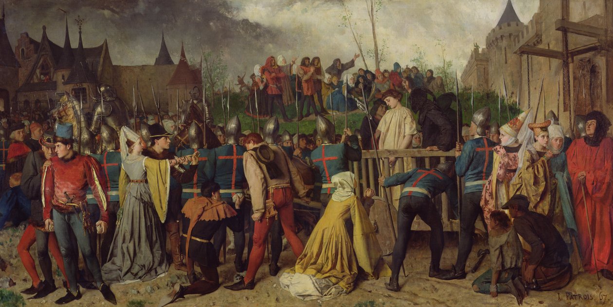 Johanka z Arku (1412-31) Vedena k smrti, 1867 od Isidore Patrois