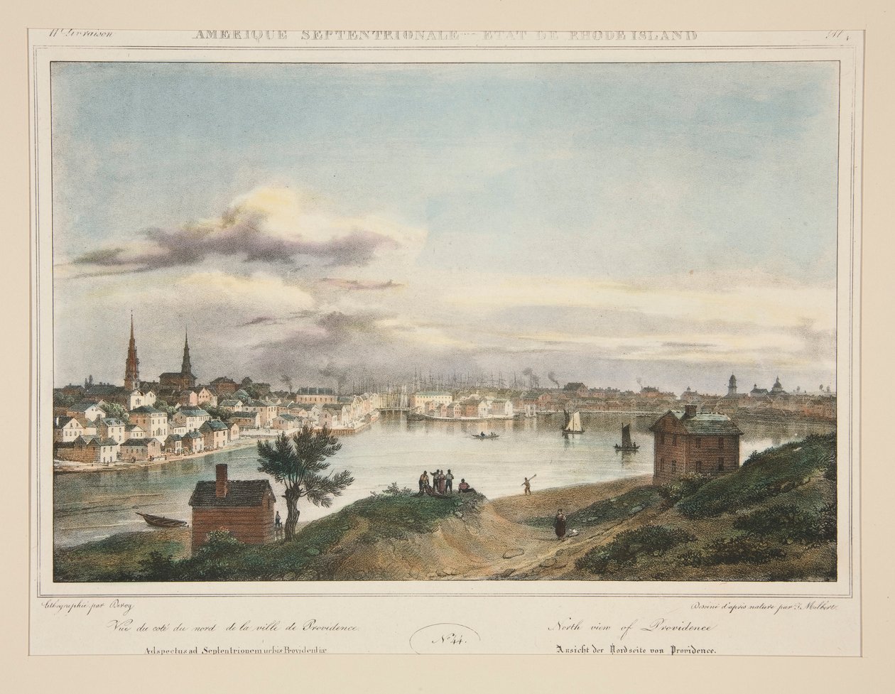 Severní Amerika – stát Rhode Island. č. 44, pl. 4 od Isidore Laurent Deroy
