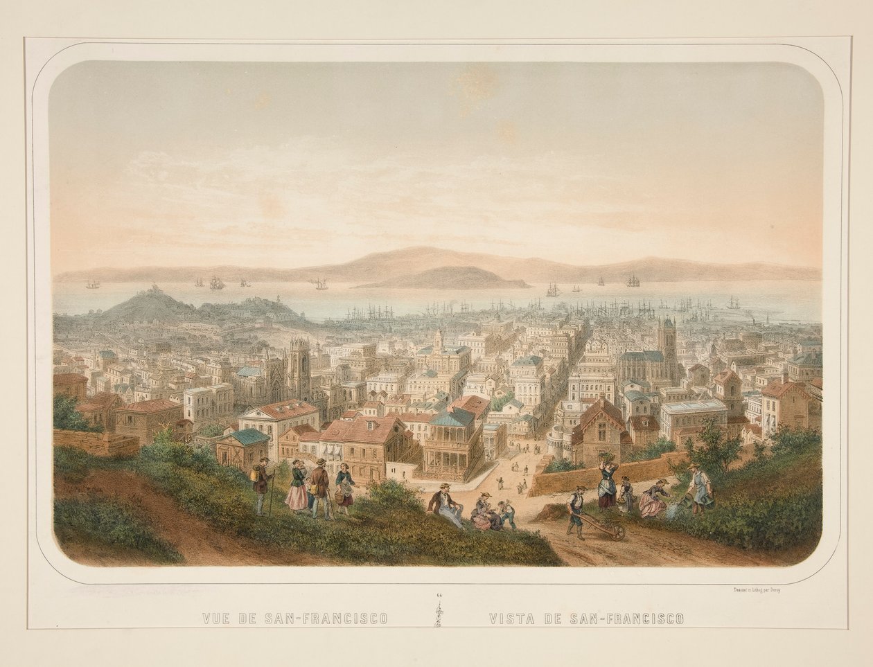 Let ze San Francisca; Pohled na San Francisco od Isidore Laurent Deroy