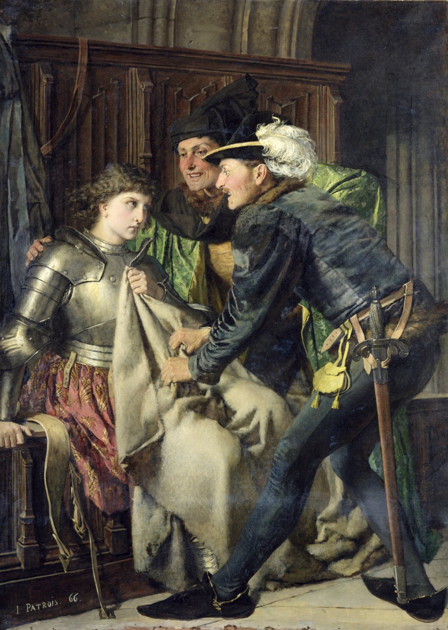 Johanka z Arku (1412-31) uražena ve vězení, 1866 od Isidore Patrois