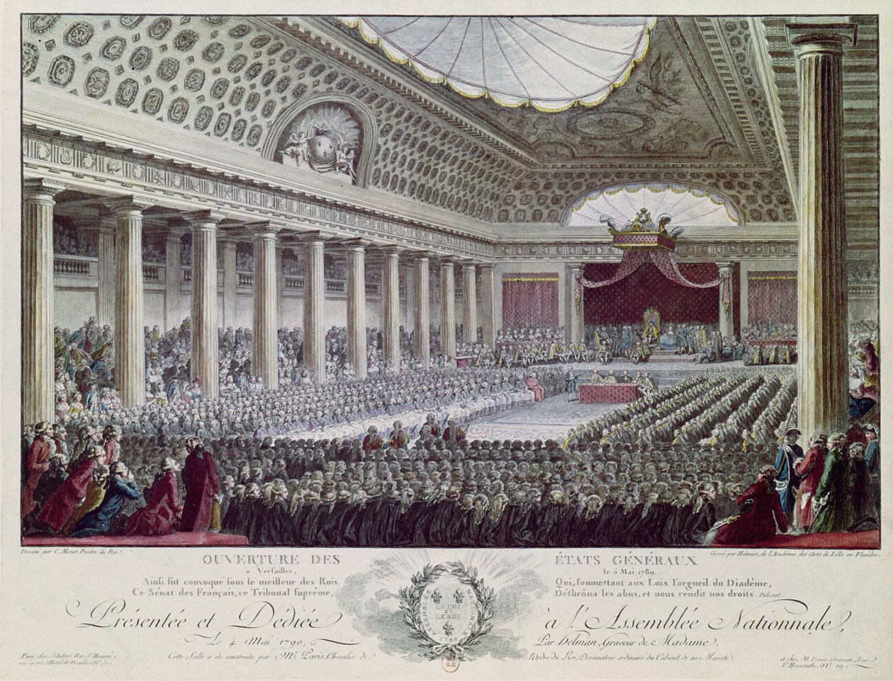 Otevření generálního stavovského úřadu ve Versailles, 5. května 1789 od Isidore Stanislas Helman