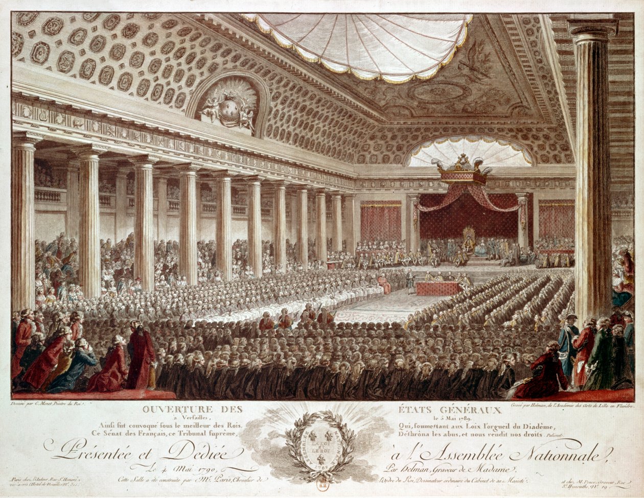 Zahájení generálního stavovského sněmu ve Versailles ... od Isidore Stanislas Helman