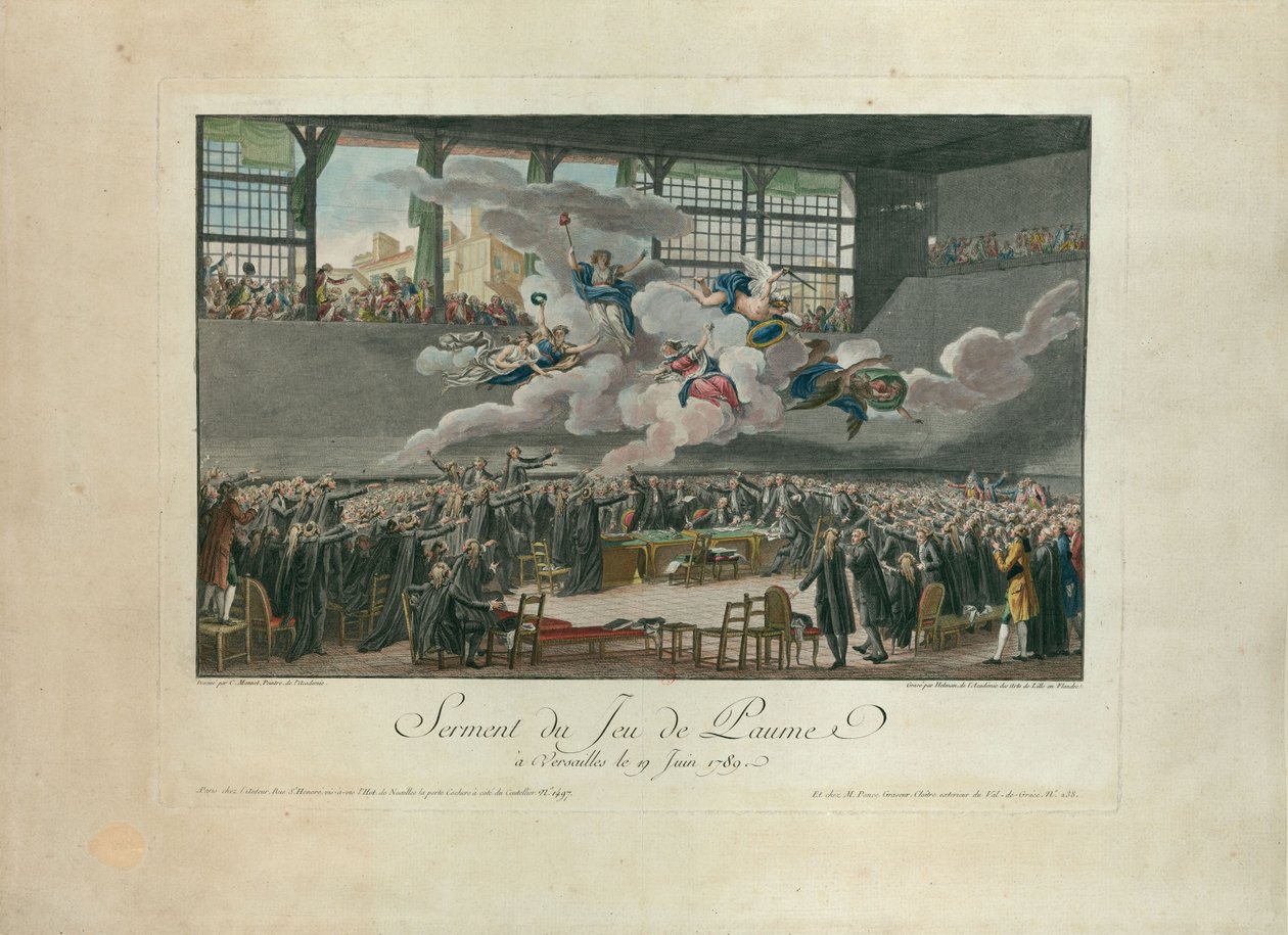 Přísaha tenisového kurtu z 20. června 1789. od Isidore Stanislas Helman