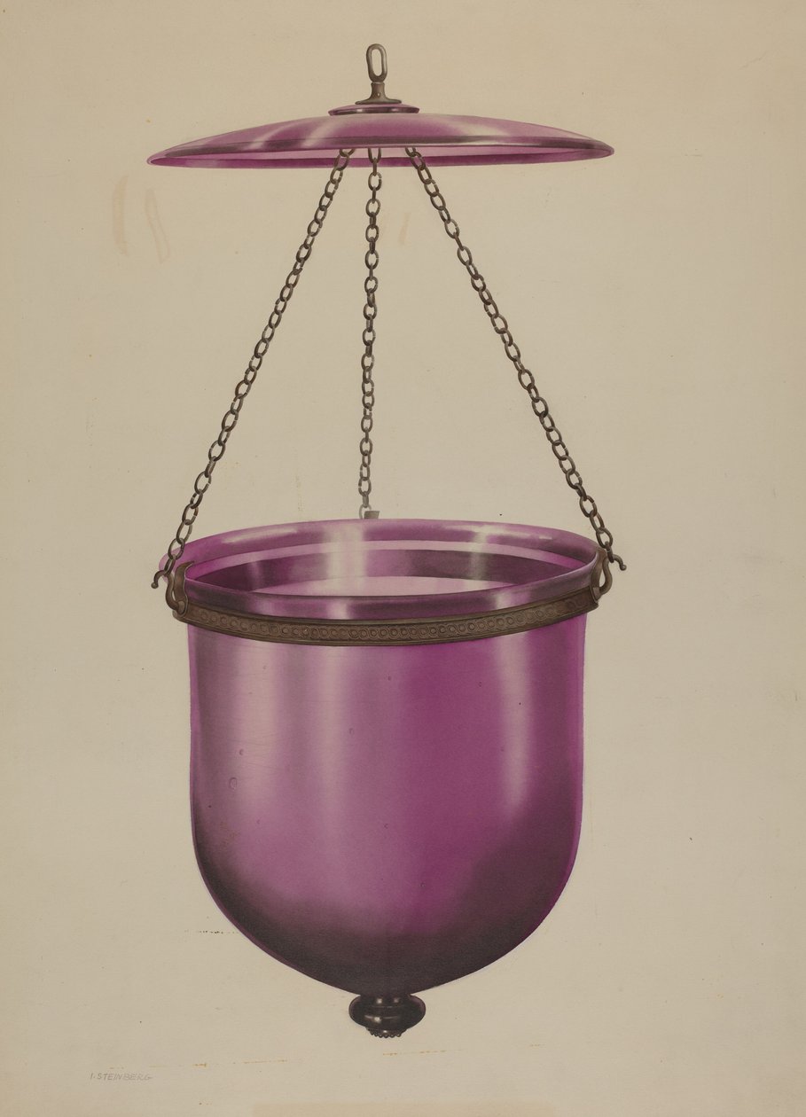 Závěsná lampa od Isidore Steinberg