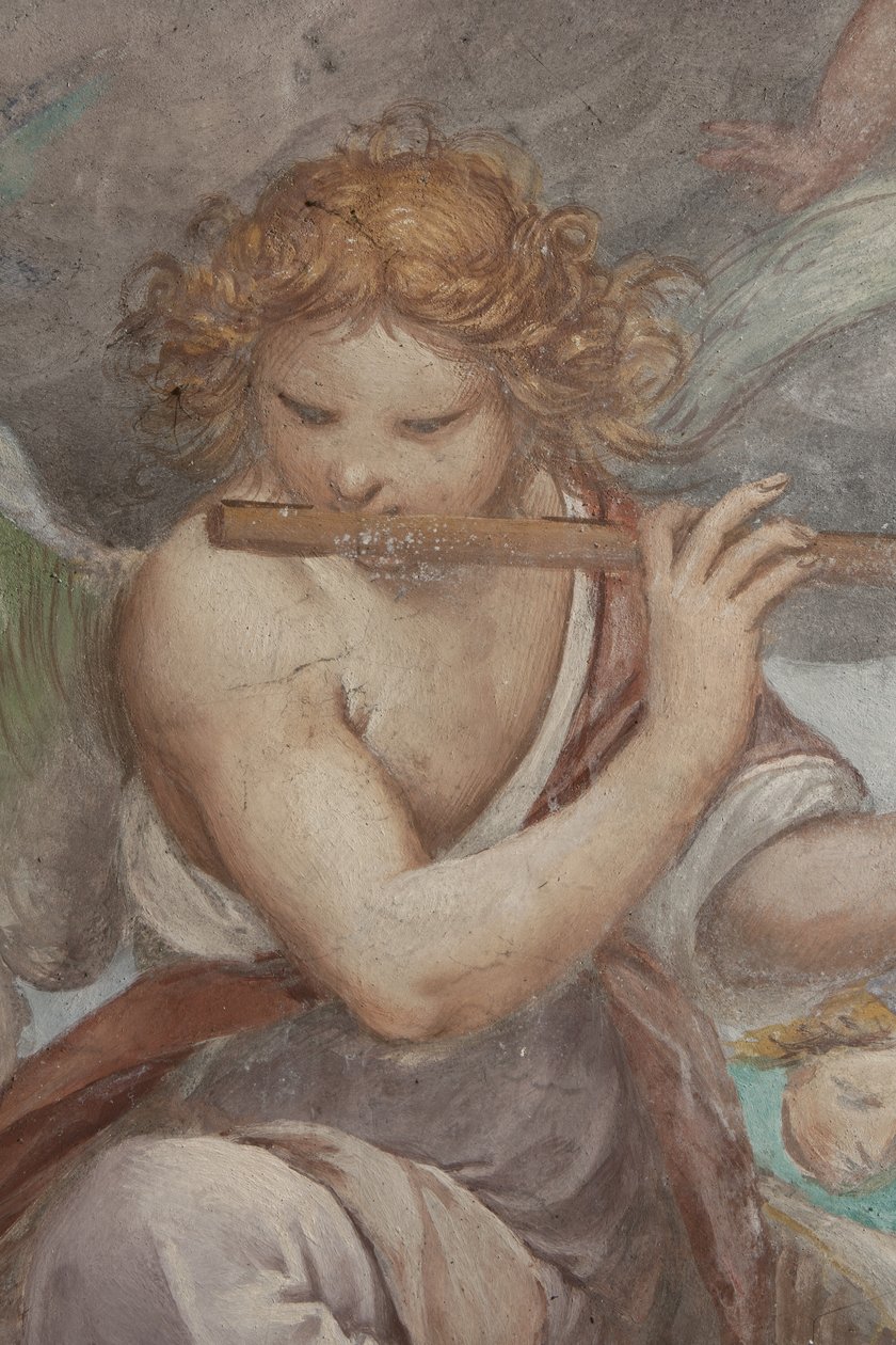 Anděl hrající na flétnu, 1623-34 od Isidoro Bianchi