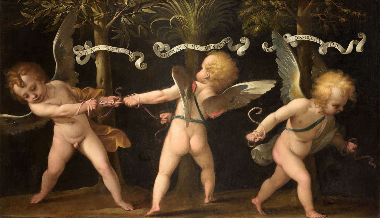 Alegorie s okřídlenými cherubíny, c. 1635. od Isidoro Bianchi