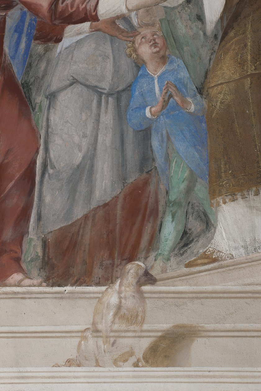Dítě, detail z představení Ježíše v chrámu, 1623-34 od Isidoro Bianchi