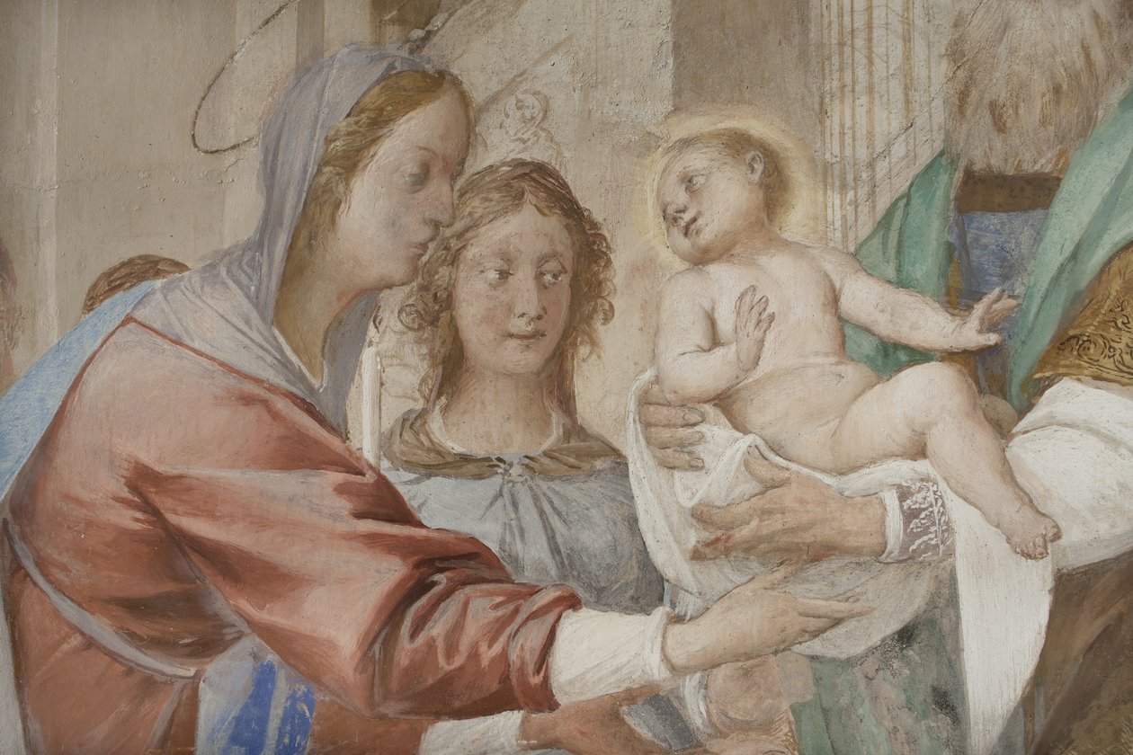 Detail z představení Ježíše v chrámu od Isidoro Bianchi