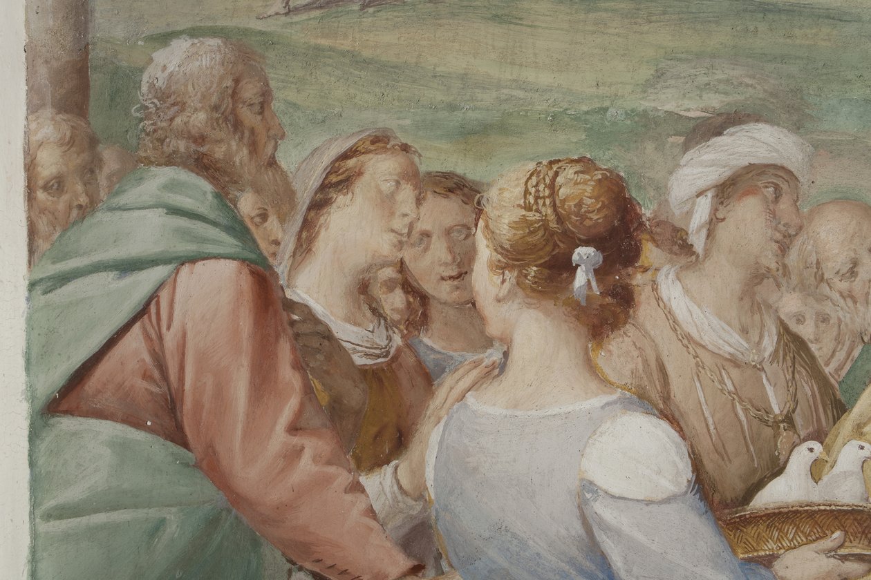 Detail z představení Ježíše v chrámu, 1623-34 od Isidoro Bianchi